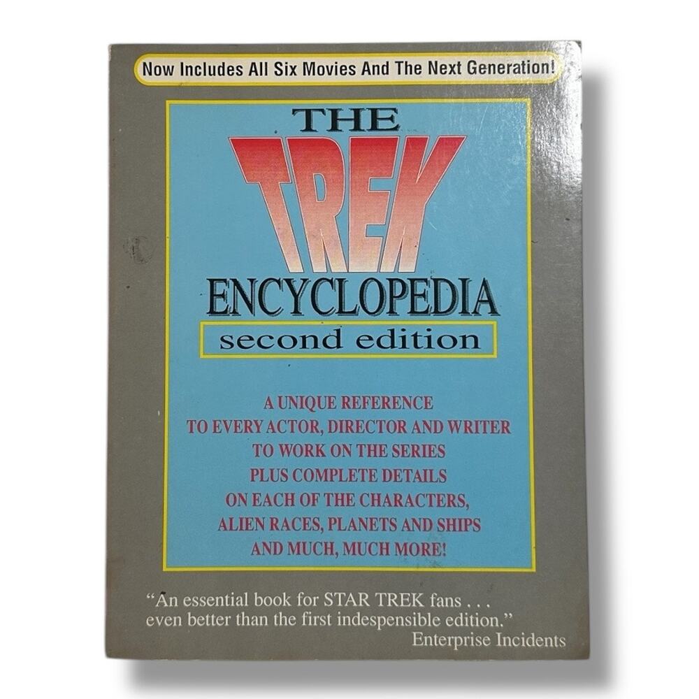 The Trek Encyclopedia 2nd Edition by John Peel -Comprehensive Guide to Star Trek